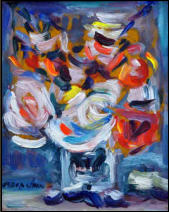 Michele Depalma - Fiori - Olio su tavola cm 14,5x18,5